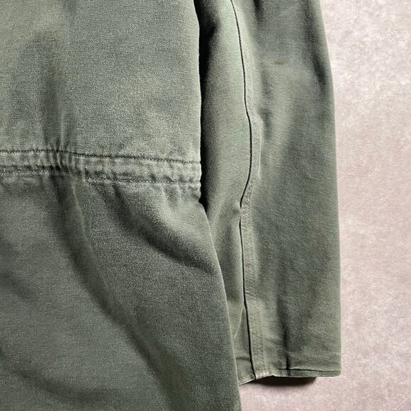 Vintage Carhartt Barn 3XL Green Blanket Lined Full Zip Chore Jacket - Picture 8 of 9